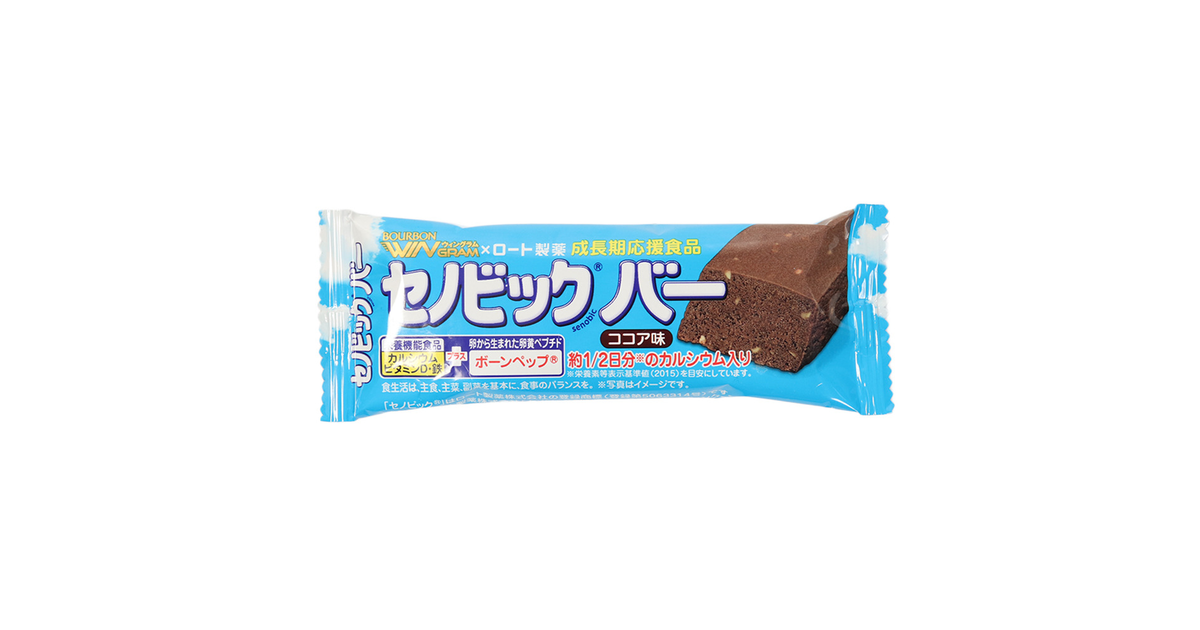 ブルボン セノビックバー ココア味 まとめ買い 9本入×6 54本