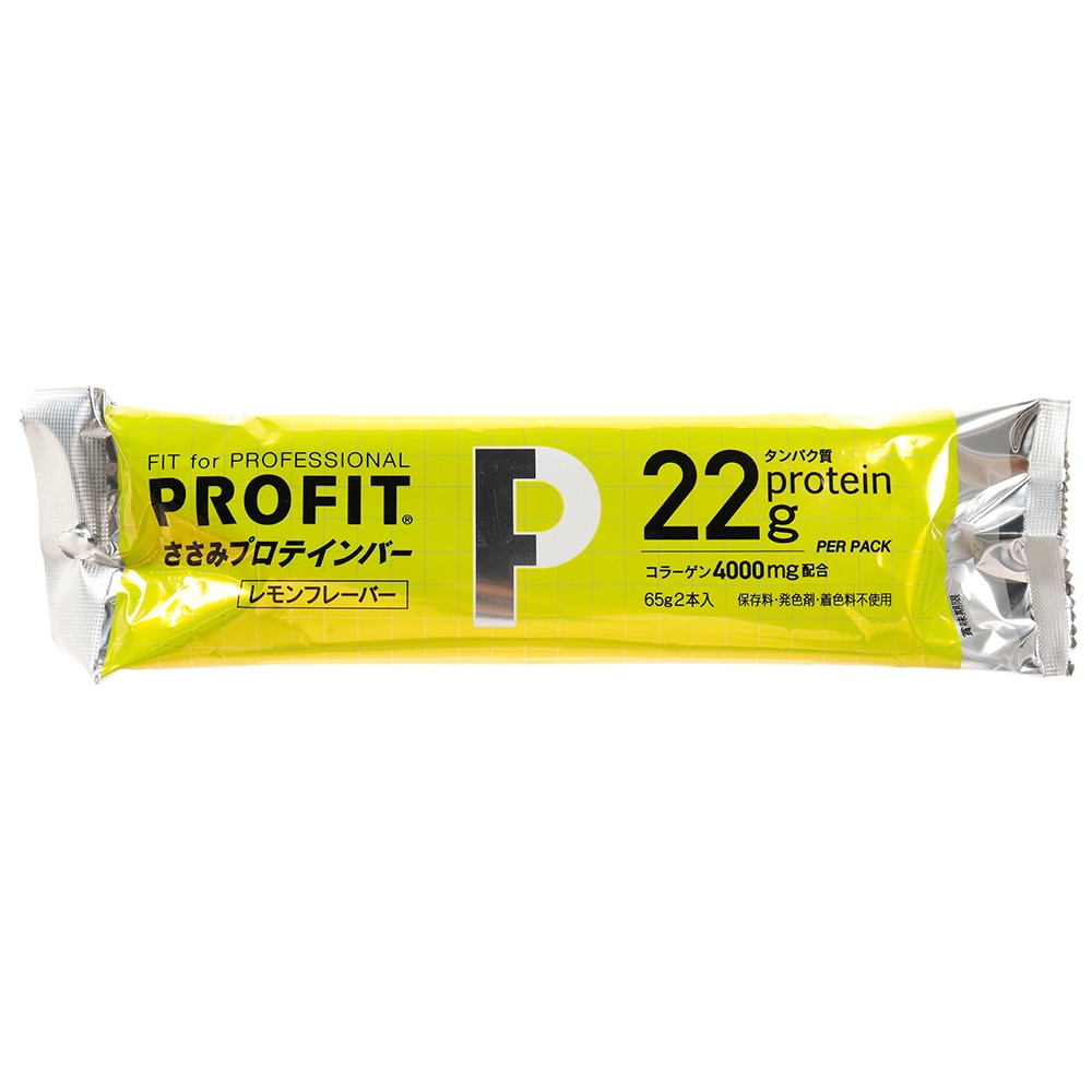 PROFIT ささみプロテインバー レモンフレーバー 65g 2本入り