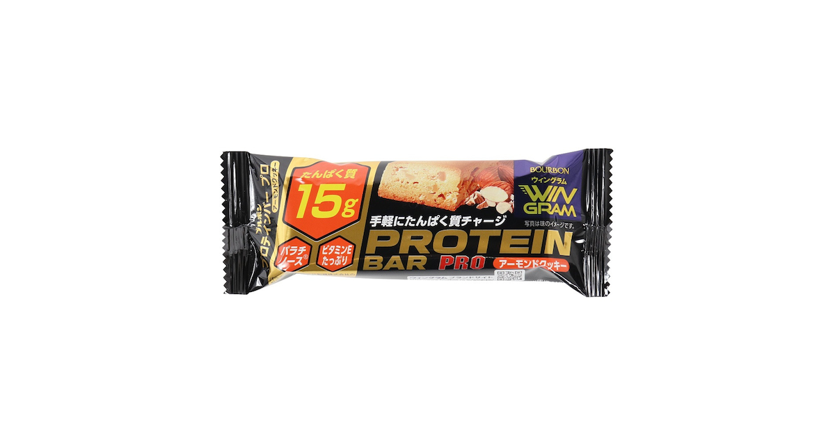 ブルボン｜プロテインバーPRO アーモンドクッキー 40g BUR347070 - スポーツ用品はスーパースポーツゼビオ