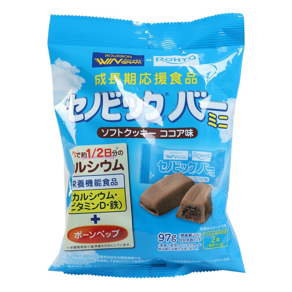 ブルボン（bourbon）（メンズ、レディース、キッズ）セノビックバー ミニ ソフトクッキー ココア味 C25 36144 栄養 健康 成長期 小腹 おやつ 勉強 部活 運動
