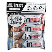 (メンズ、レディース)プロテインバー inバープロテイン 3+1本 お得セット 36JMM30701 チョコ ビター バニラ 栄養食 保存食 3種セット