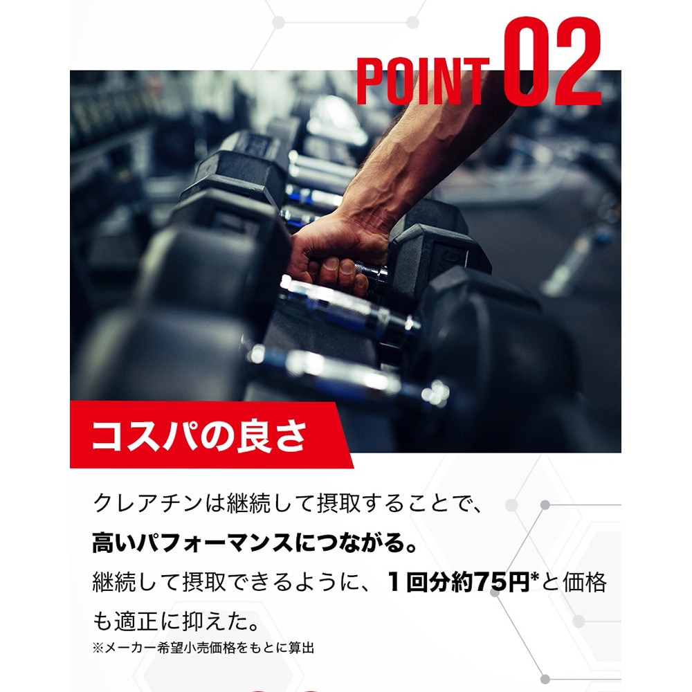 ディーエヌエス（DNS）（メンズ、レディース）IC23　クレアチン 200g（40回分）