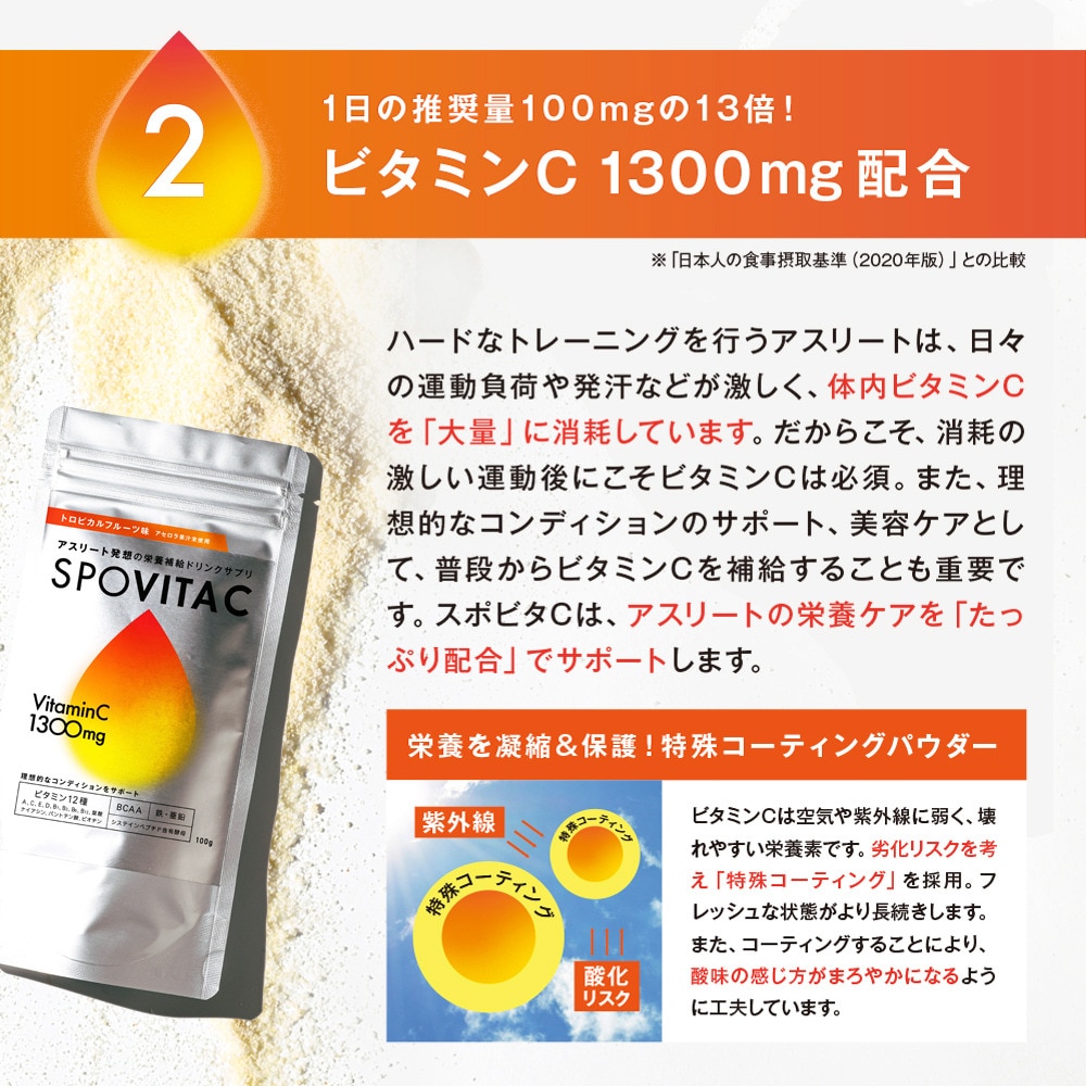 アレラ（allera）（メンズ、レディース）スポビタC トロピカルフルーツ味 約33食分 spovitac01