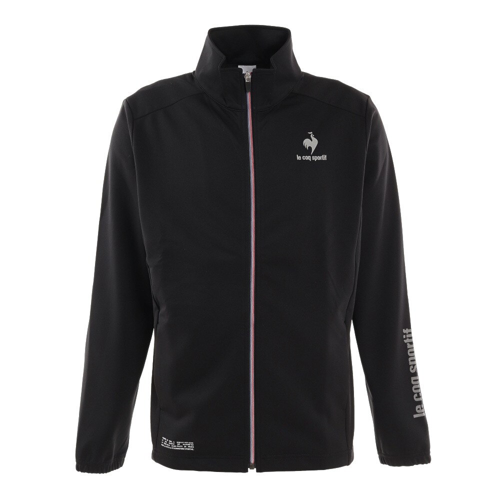 ルコック スポルティフ（Lecoq Sportif）（メンズ）クロスジャケット QMMSJF22XB BLK ブラック ジップアップ