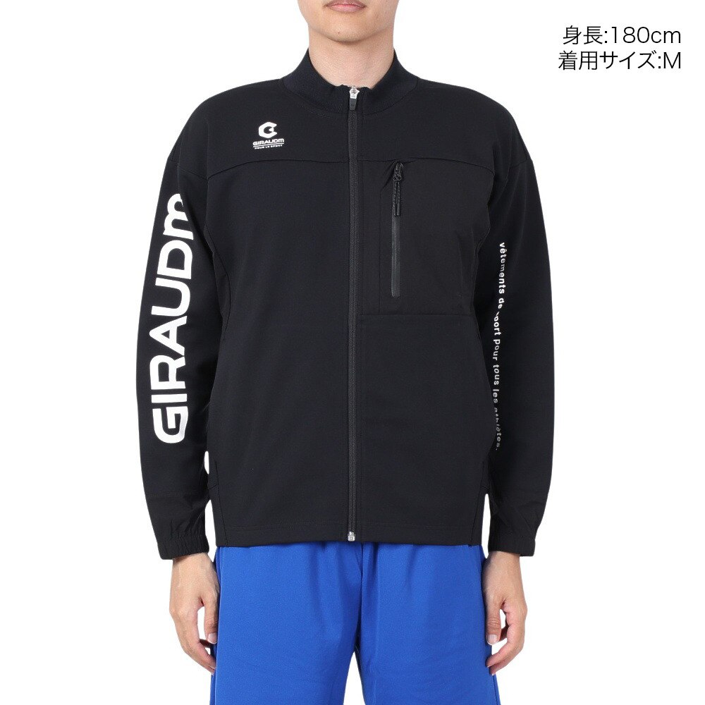 ジローム（GIRAUDM）（メンズ）ウインドクロス ウォームアップ ジャケット 851GM1LJ2065 BLK★★★