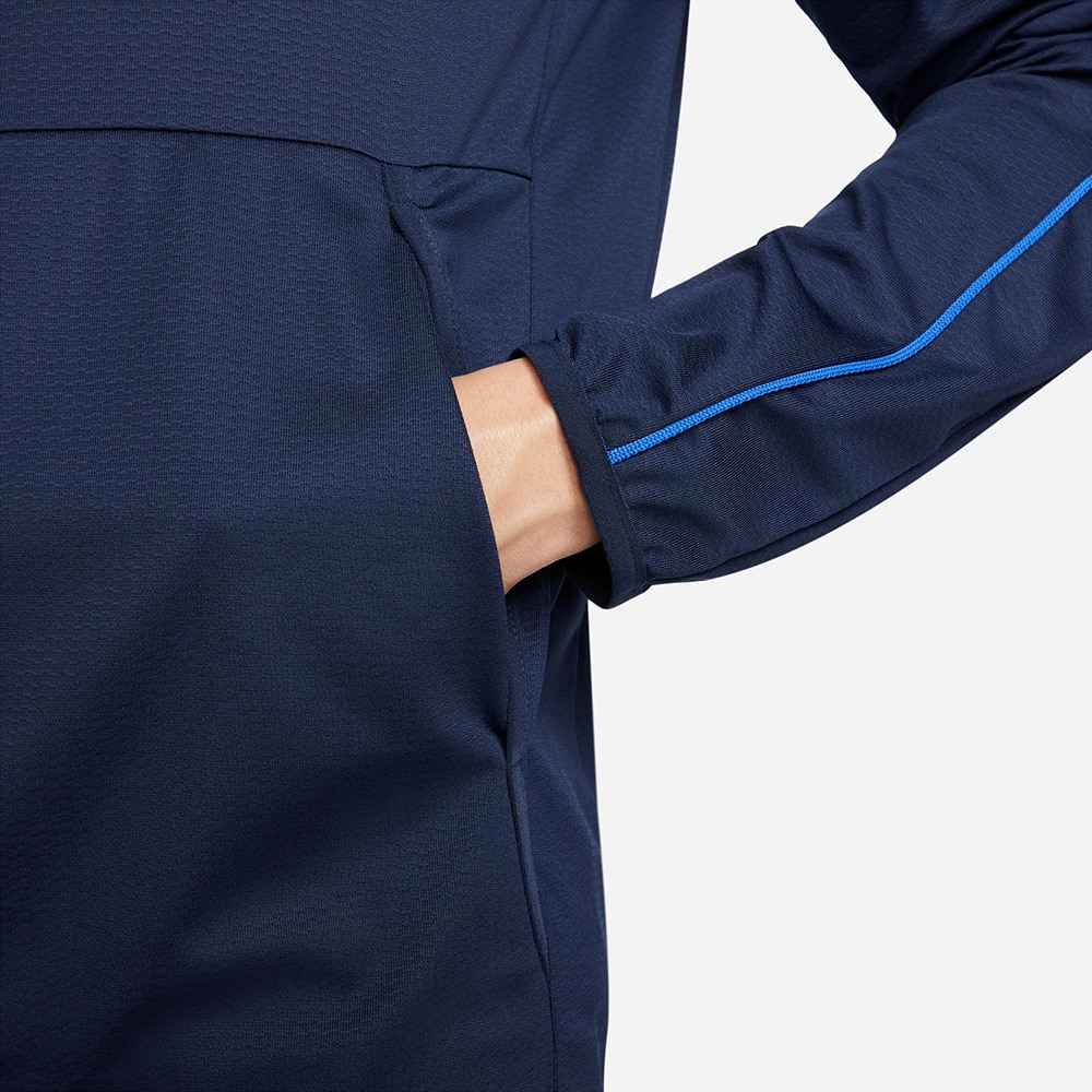 ナイキ（NIKE）（メンズ）ジャージ 上 ネイビー フルジップ 速乾 ドライフィット エピック ニット ジャケット DM6594-451