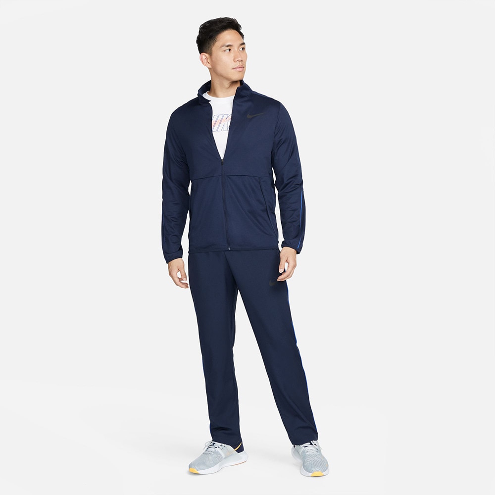 ナイキ（NIKE）（メンズ）ジャージ 上 ネイビー フルジップ 速乾 ドライフィット エピック ニット ジャケット DM6594-451