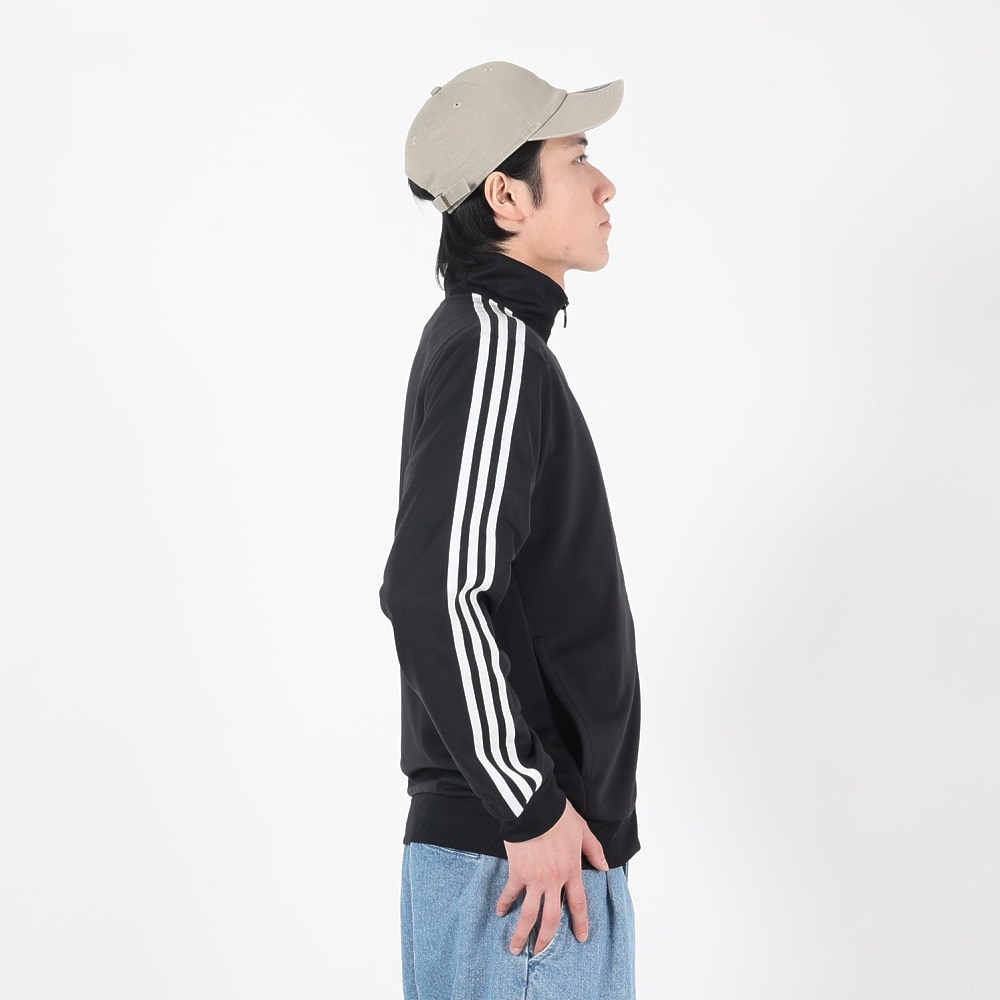 アディダス（adidas）（メンズ）ジャージ ジャケット ブラック 黒 レギュラーフィット ダブルニット トラックトップ BXF58-IA9378 