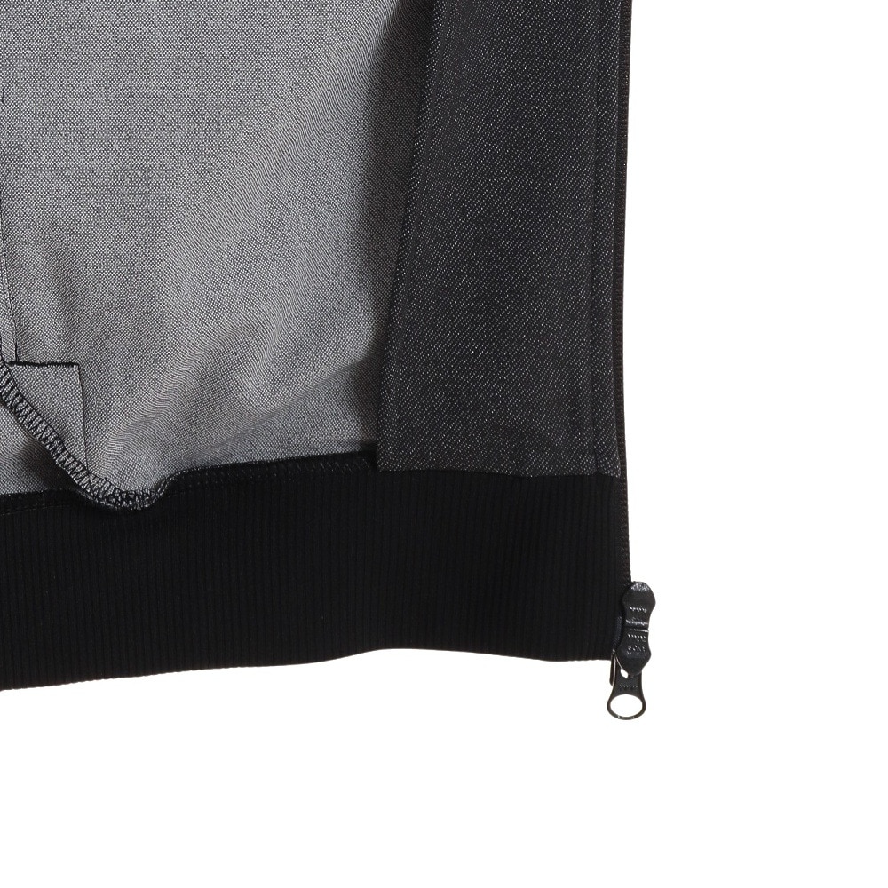アディダス（adidas）（メンズ）ジャケット メンズ デニムルック レギュラーフィット ニット BXF24-IA9455 ブラック