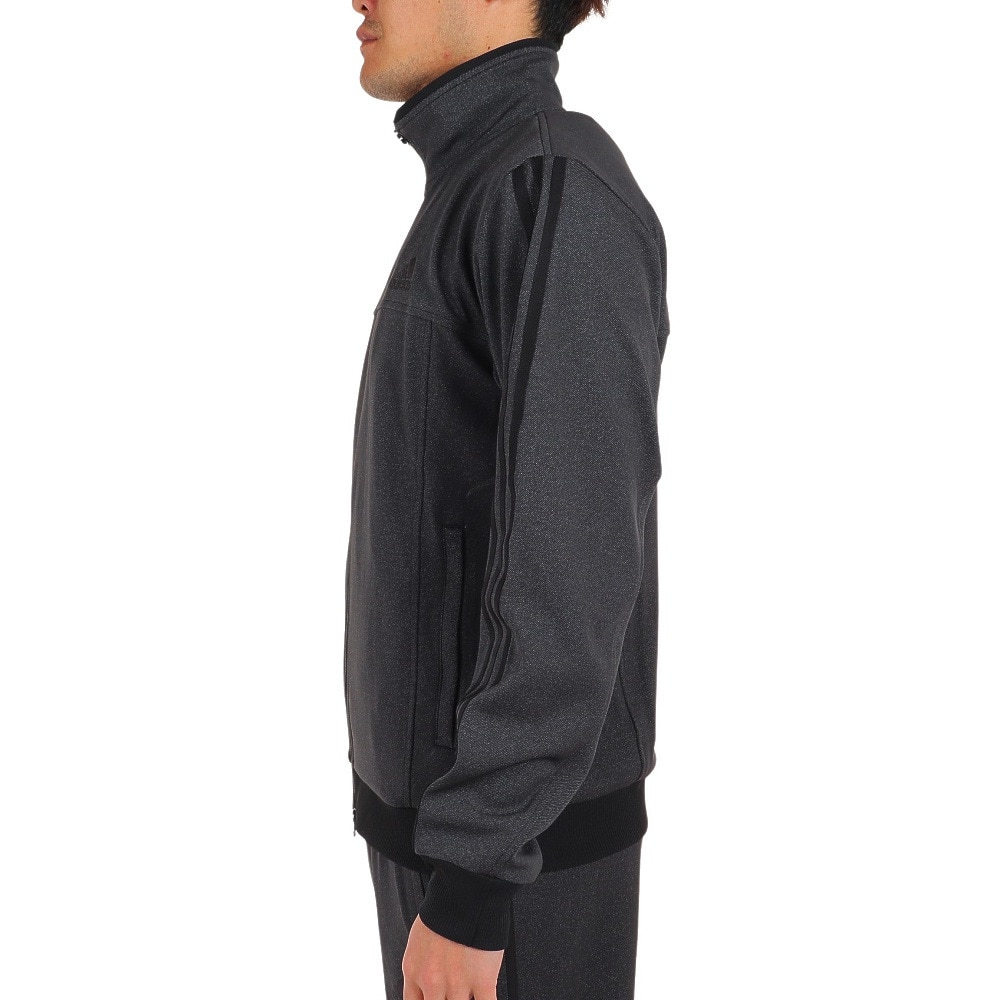 アディダス（adidas）（メンズ）ジャケット メンズ デニムルック レギュラーフィット ニット BXF24-IA9455 ブラック