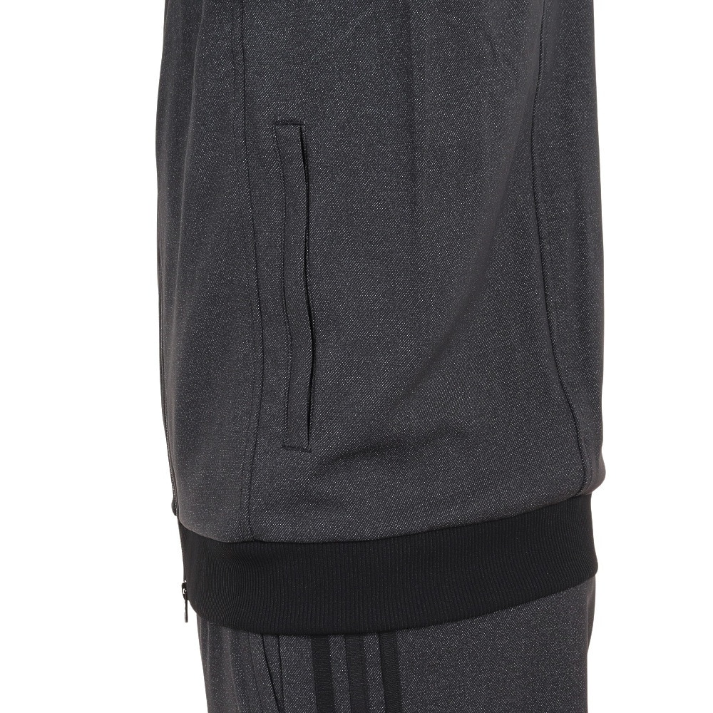 アディダス（adidas）（メンズ）ジャケット メンズ デニムルック レギュラーフィット ニット BXF24-IA9455 ブラック