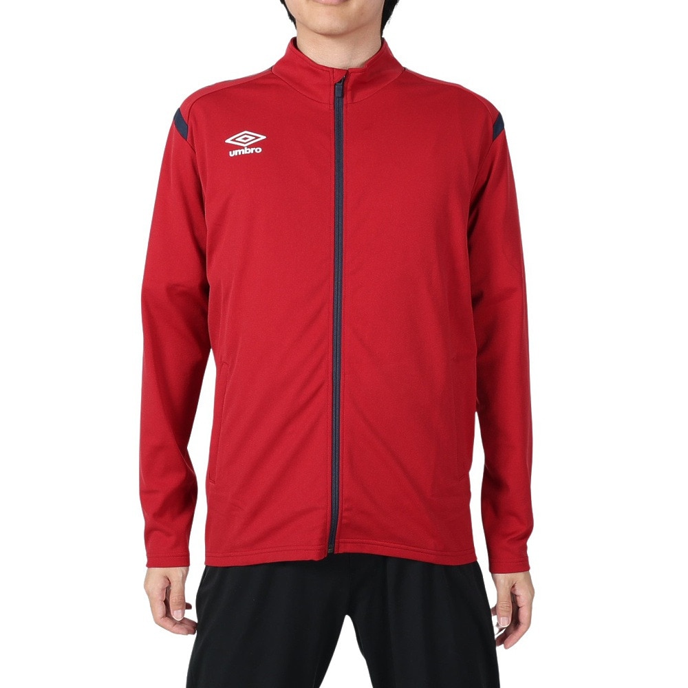 アンブロ（UMBRO）（メンズ）ウォームアップジャケット ジャージ UAS2150 DRED