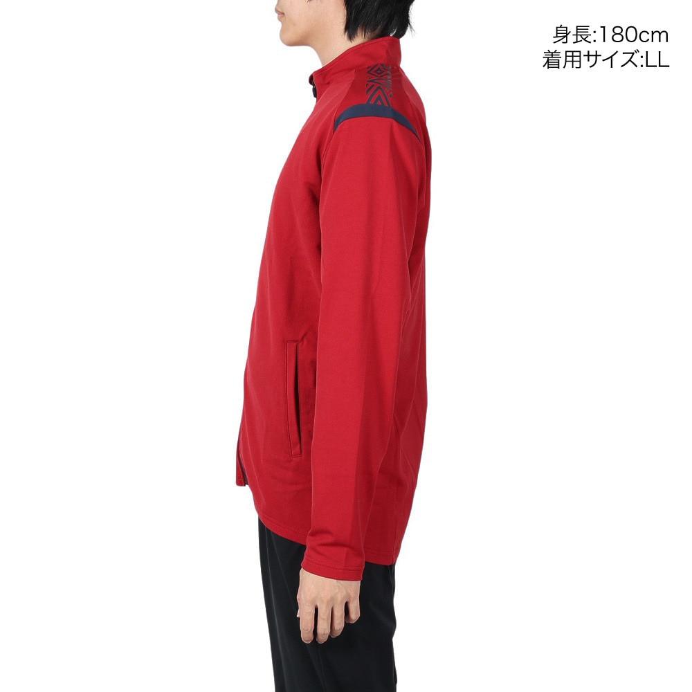 アンブロ（UMBRO）（メンズ）ウォームアップジャケット ジャージ UAS2150 DRED