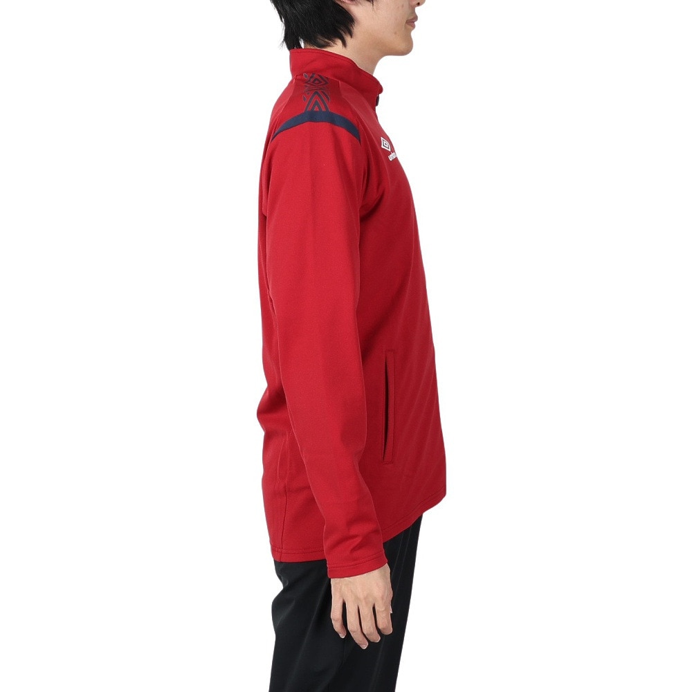 アンブロ（UMBRO）（メンズ）ウォームアップジャケット ジャージ UAS2150 DRED