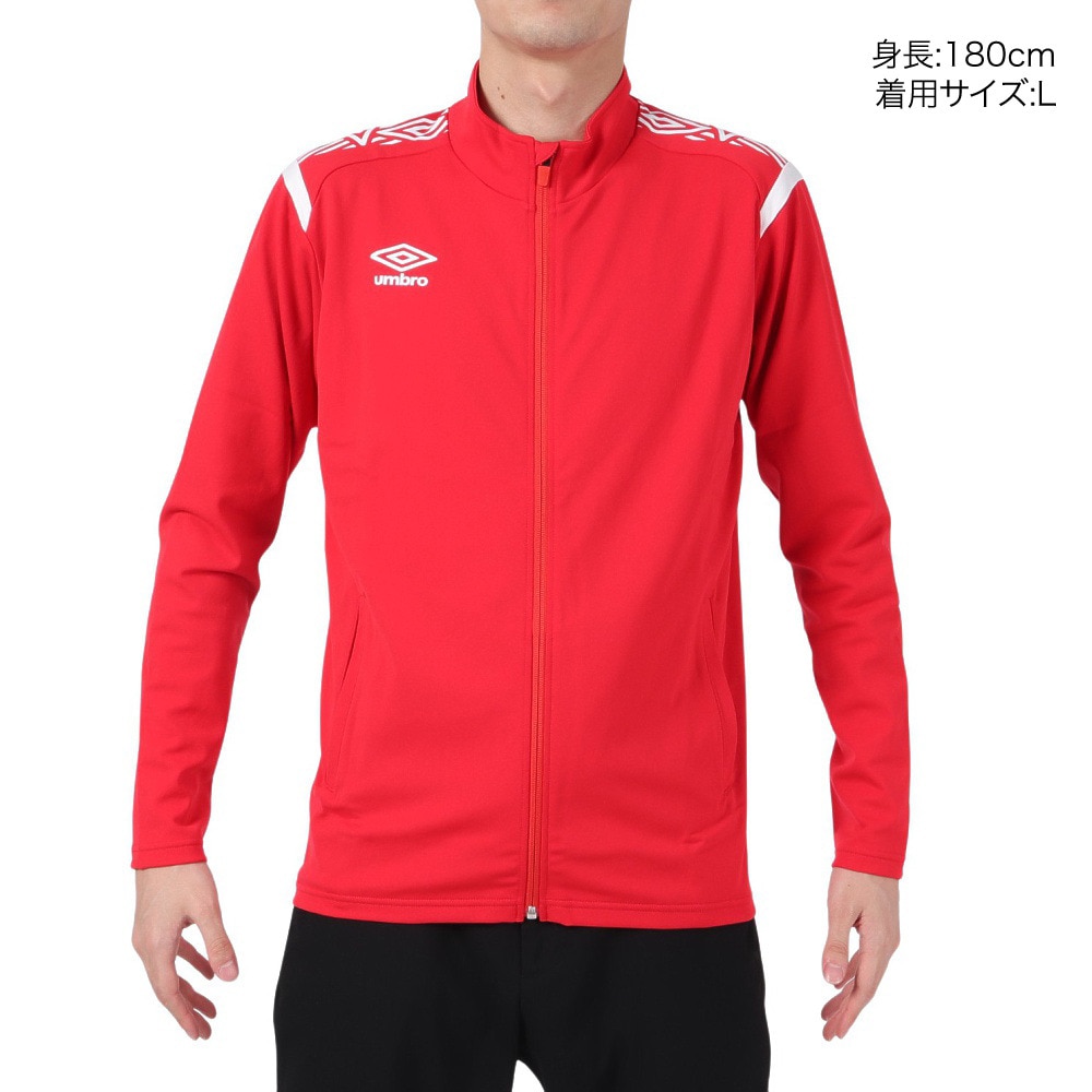 アンブロ（UMBRO）（メンズ）ジャケット メンズ ウォームアップ UAS2150 MRED レッド ジャージ