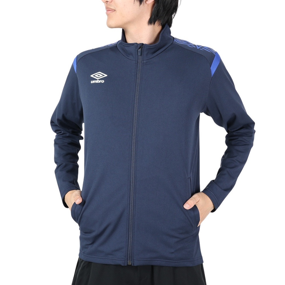 アンブロ（UMBRO）（メンズ）ウォームアップジャケット ジャージ UAS2150 NVBU