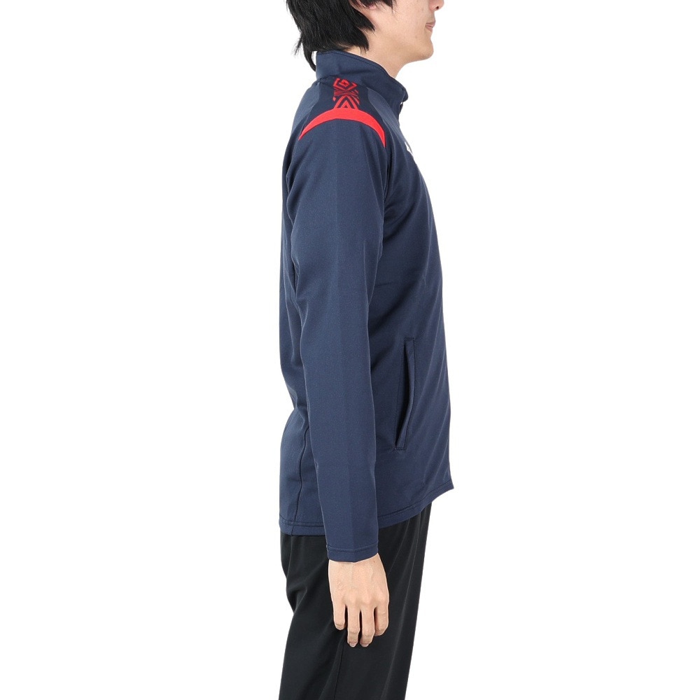 アンブロ（UMBRO）（メンズ）ウォームアップジャケット ジャージ UAS2150 NVRD