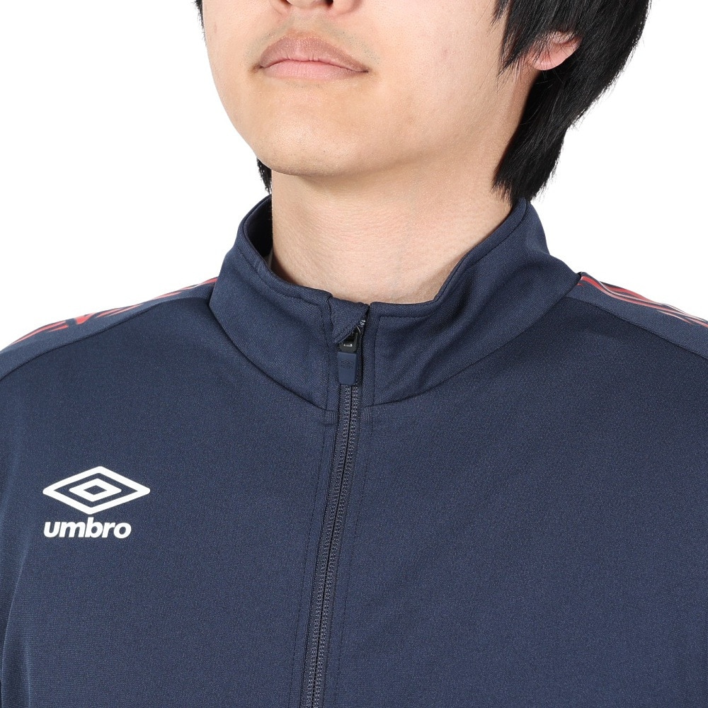 アンブロ（UMBRO）（メンズ）ウォームアップジャケット ジャージ UAS2150 NVRD