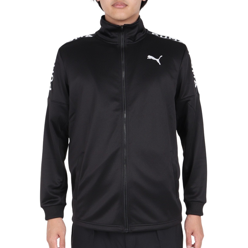 プーマ（PUMA）（メンズ）ジャージ メンズ トレーニング ニット ジャケット テープ 523551 01 BLK