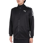 (メンズ)ジャージ メンズ トレーニング ニット ジャケット テープ 523551 01 BLK