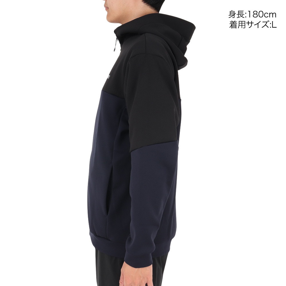 デサント（DESCENTE）（メンズ）ウインドクロス フルジップフーディー DX-C2547XB NVBK
