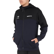 デサント（DESCENTE）（メンズ）ウインドクロス フルジップフーディー DX-C2547XB NVBK