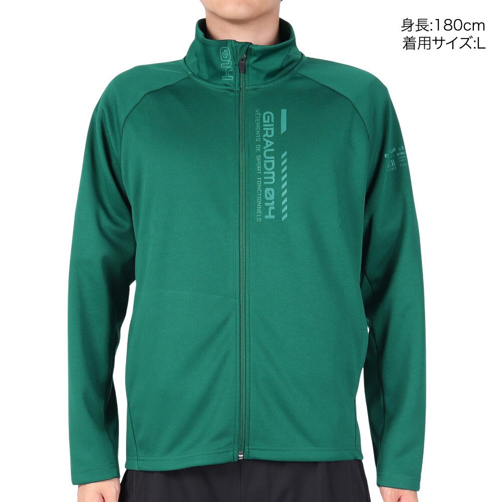 ジローム（GIRAUDM）（メンズ）water rep ウォームアップジャケット WU3F0001-TR851-GRCD GRN
