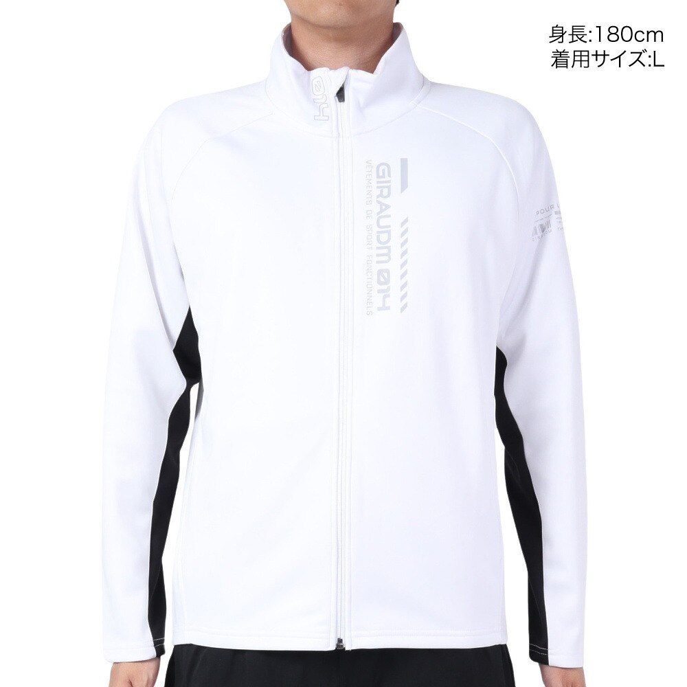 ジローム（GIRAUDM）（メンズ）water rep ウォームアップジャケット WU3F0001-TR851-GRCD WHT