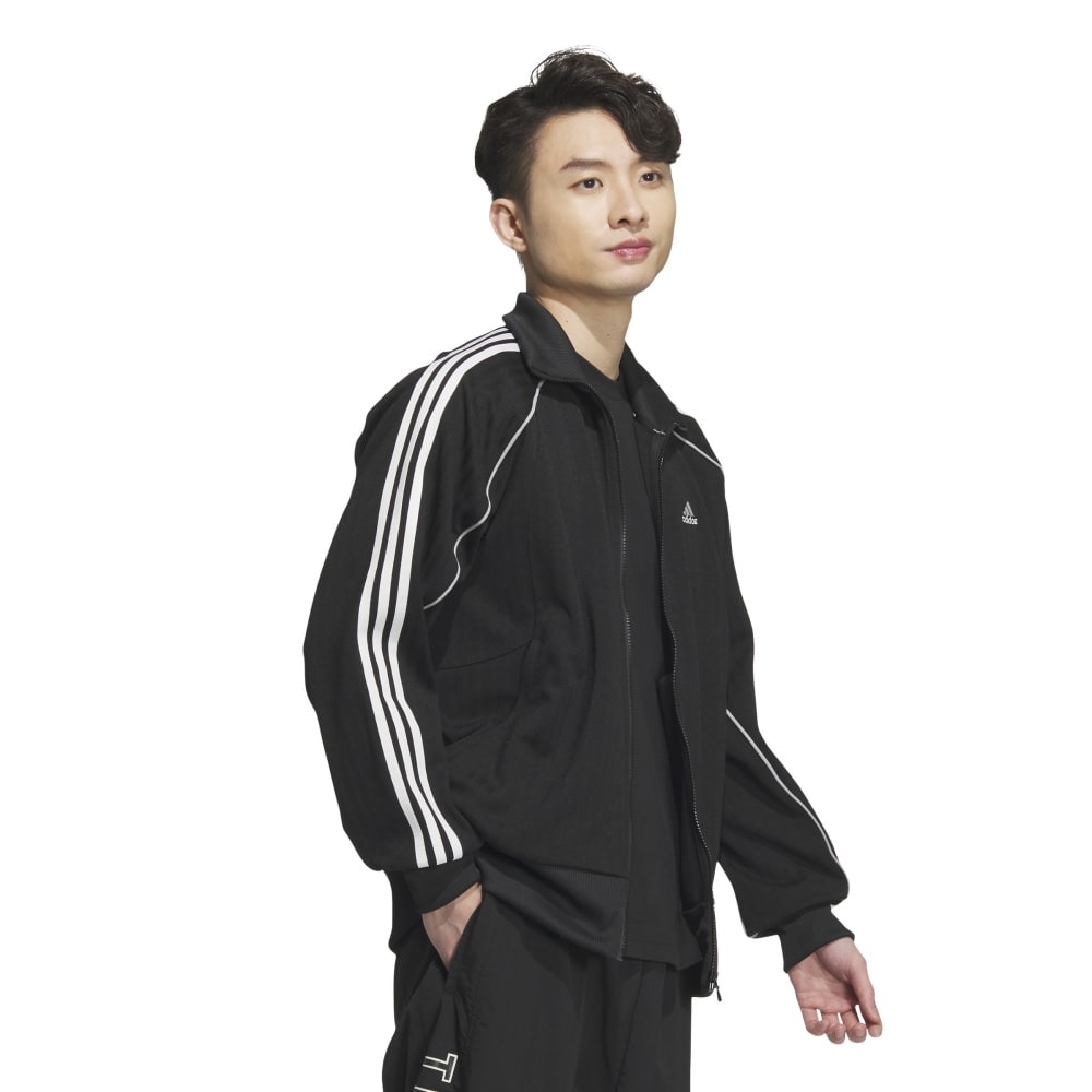 アディダス（adidas）（メンズ、レディース）Byd3s ルーズフィット ジャカードニット トラックトップ KWX93-JG8578