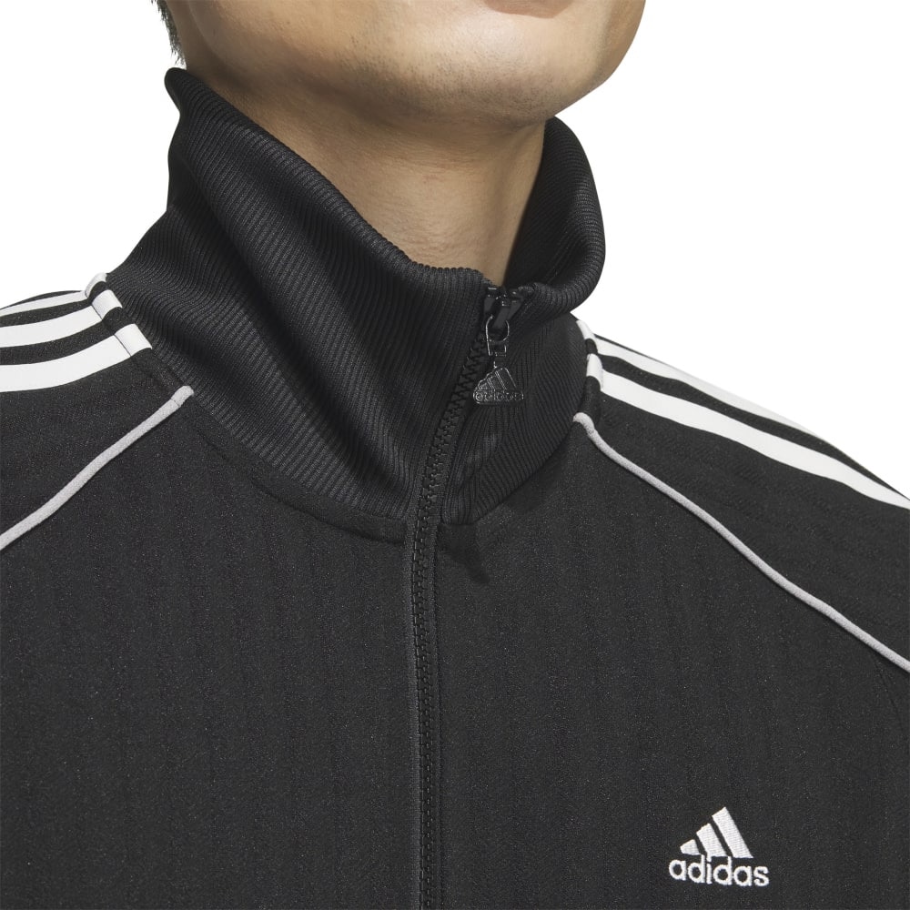 アディダス（adidas）（メンズ、レディース）Byd3s ルーズフィット ジャカードニット トラックトップ KWX93-JG8578