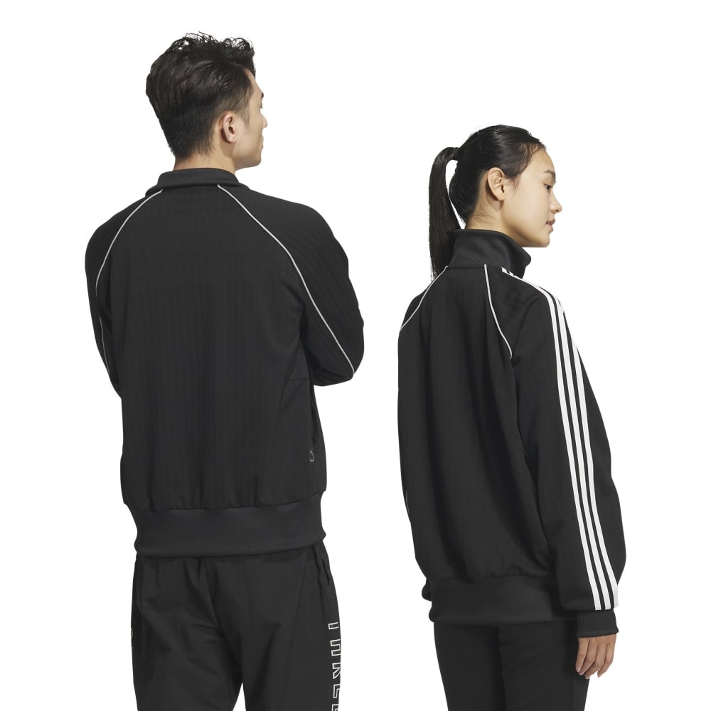 アディダス（adidas）（メンズ、レディース）Byd3s ルーズフィット ジャカードニット トラックトップ KWX93-JG8578