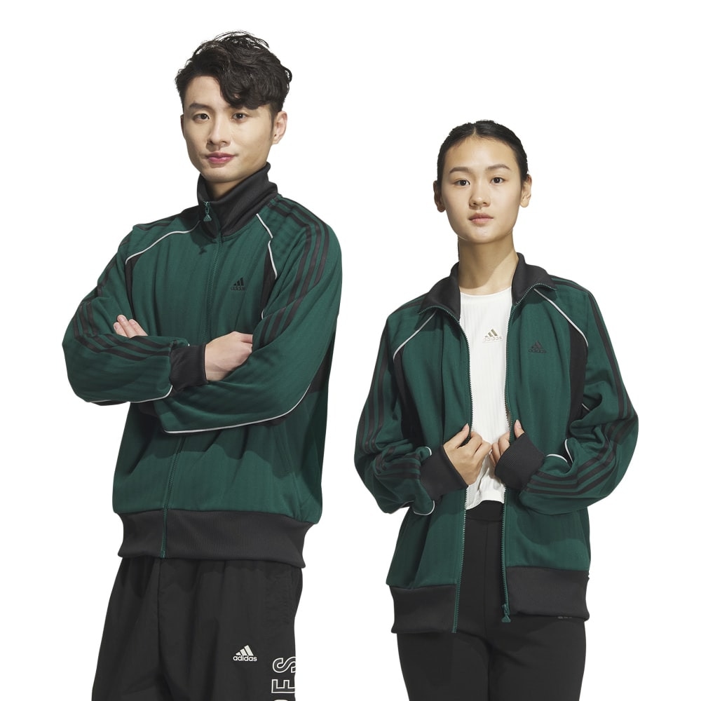 アディダス（adidas）（メンズ、レディース）Byd3s ルーズフィット ジャカードニット トラックトップ KWX93-JH1037