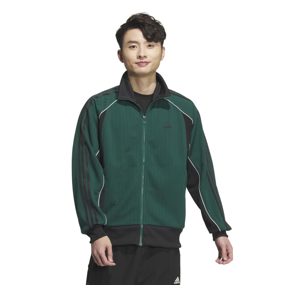 アディダス（adidas）（メンズ、レディース）Byd3s ルーズフィット ジャカードニット トラックトップ KWX93-JH1037
