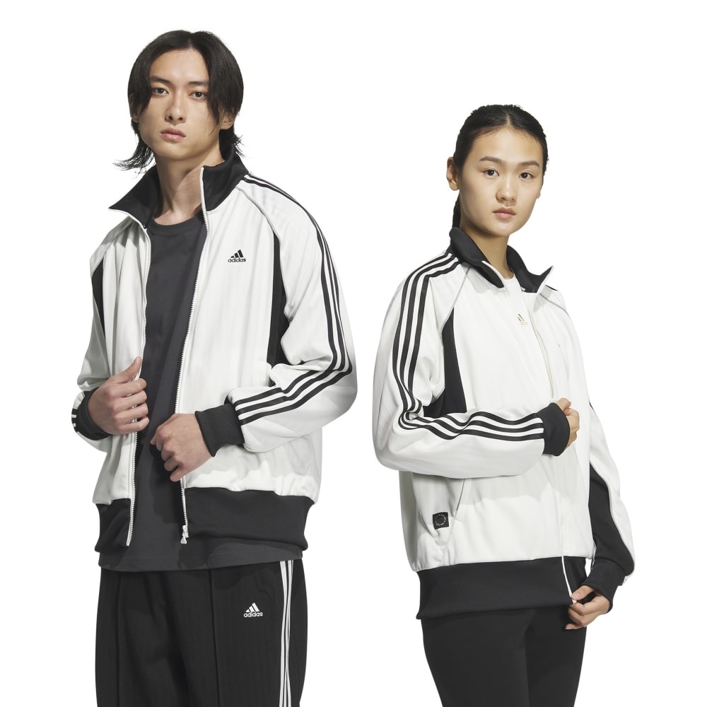 アディダス（adidas）（メンズ、レディース）Byd3s ルーズフィット ジャカードニット トラックトップ KWX93-JG8580