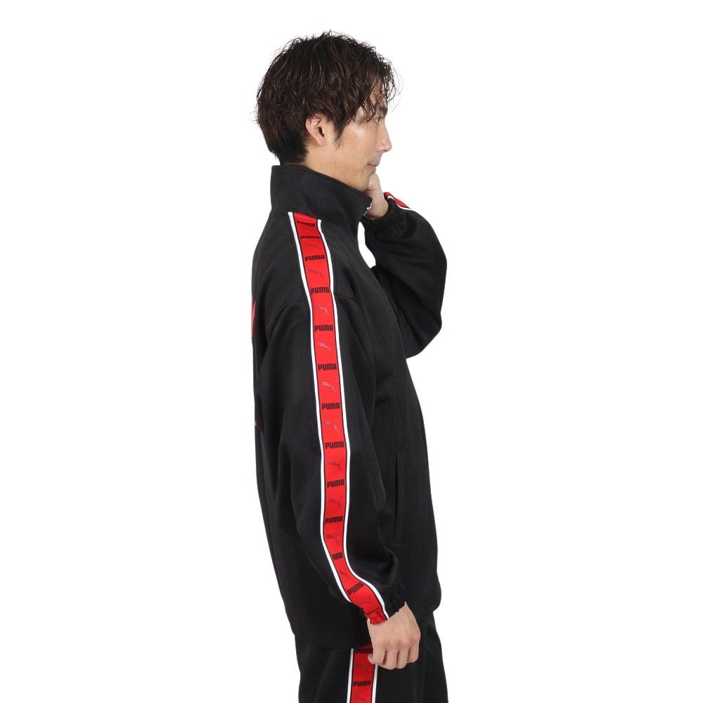 プーマ（PUMA）（メンズ）トレーニング シャドウ ストライプ ニット ジャケット 527754 01 BLK
