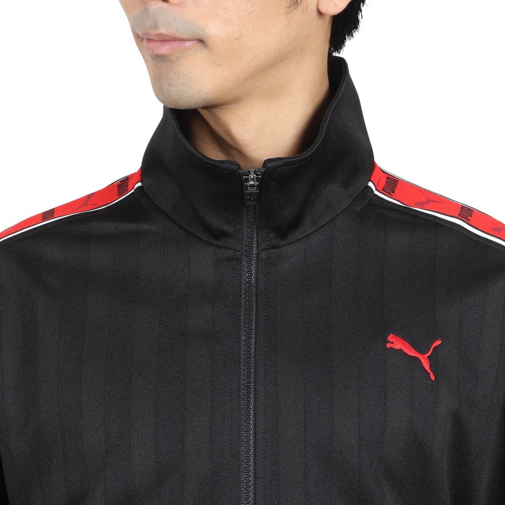 プーマ（PUMA）（メンズ）トレーニング シャドウ ストライプ ニット ジャケット 527754 01 BLK