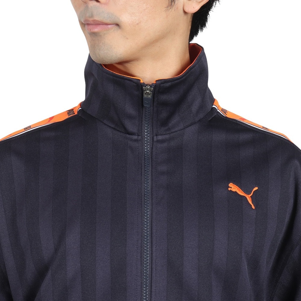 プーマ（PUMA）（メンズ）トレーニング シャドウ ストライプ ニット ジャケット 527754 61 NVY