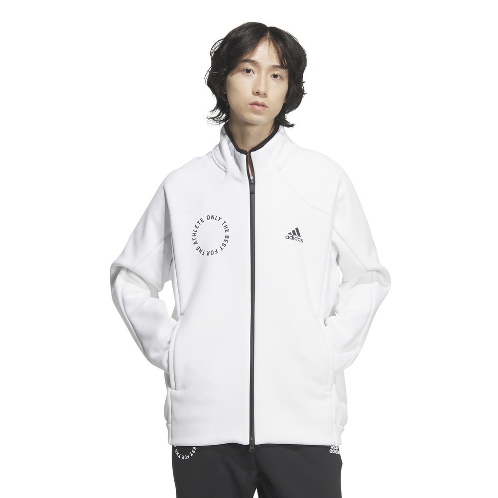 アディダス（adidas）（メンズ）スタンダード.1 パイルバックダブルニット トラックトップ トレーニングジャケット KWY06-JH1033