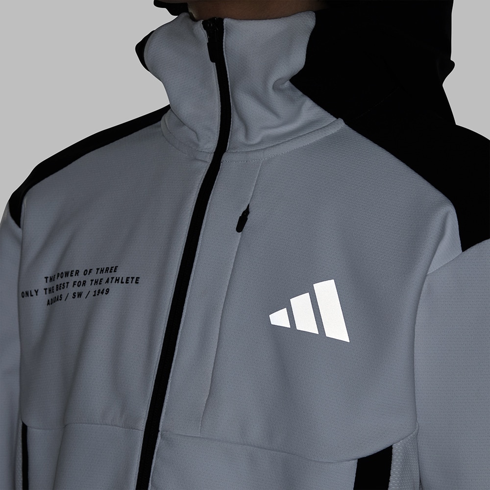アディダス（adidas）（メンズ）アダプテーション ダブルニット フード付きトラックジャケット KQD57-JM2082
