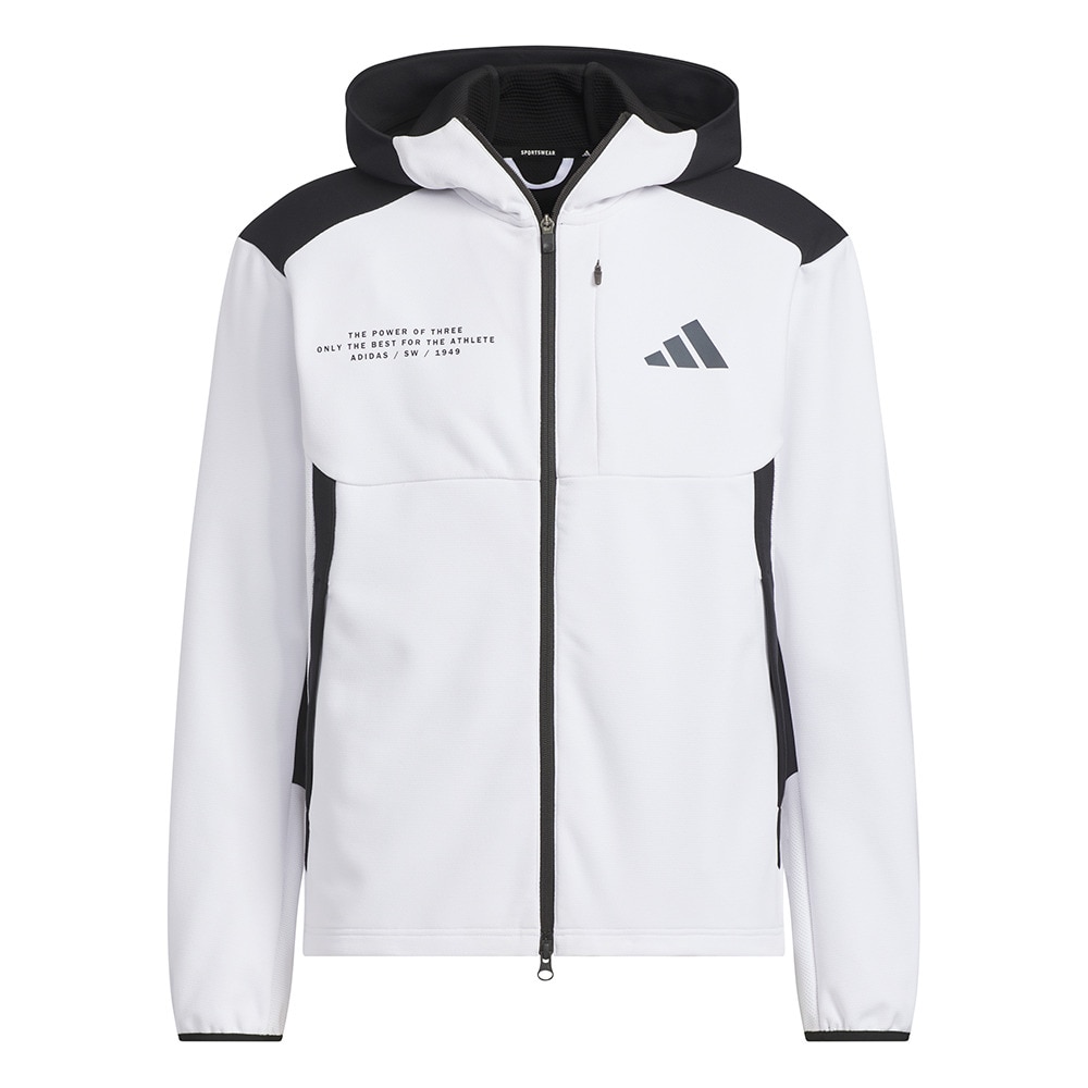 アディダス（adidas）（メンズ）アダプテーション ダブルニット フード付きトラックジャケット KQD57-JM2082