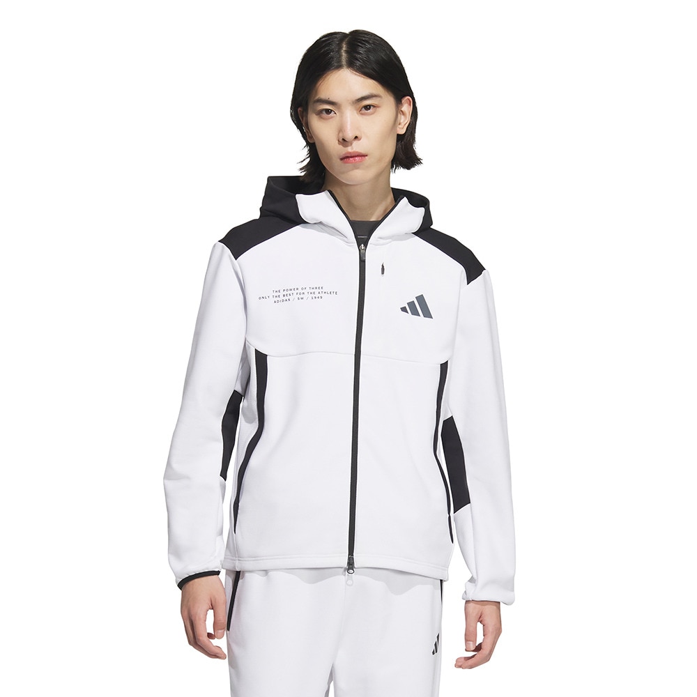 アディダス（adidas）（メンズ）アダプテーション ダブルニット フード付きトラックジャケット KQD57-JM2082