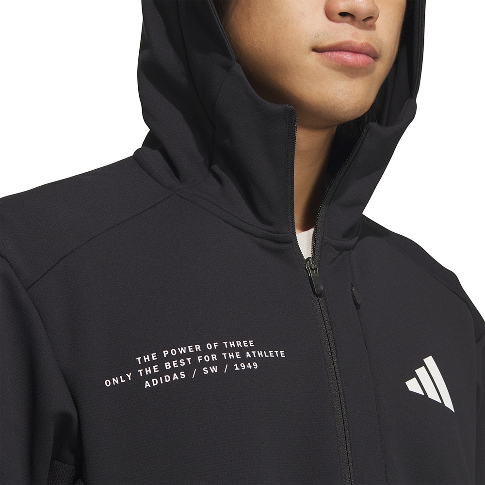 アディダス（adidas）（メンズ）アダプテーション ダブルニット フード付きトラックジャケット KQD57-JM2083