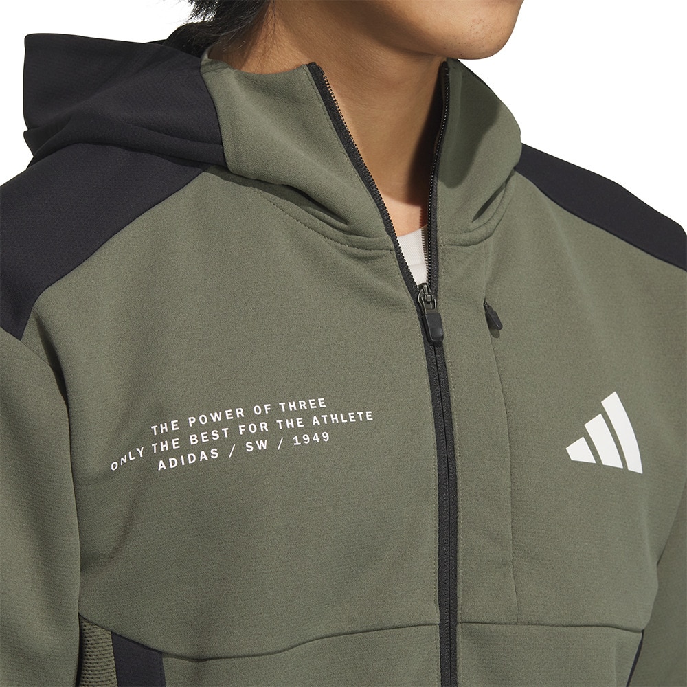 アディダス（adidas）（メンズ）アダプテーション ダブルニット フード付きトラックジャケット KQD57-JM2084