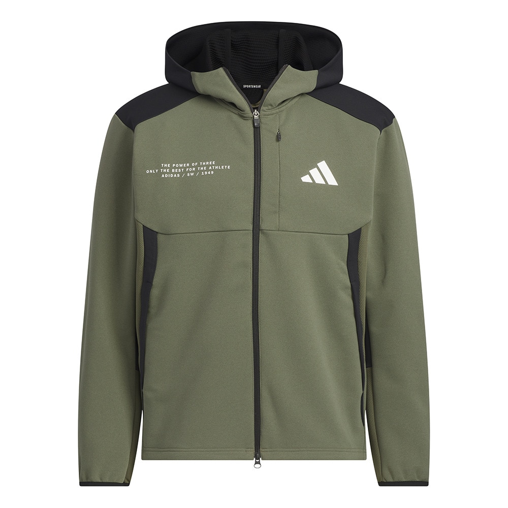 アディダス（adidas）（メンズ）アダプテーション ダブルニット フード付きトラックジャケット KQD57-JM2084