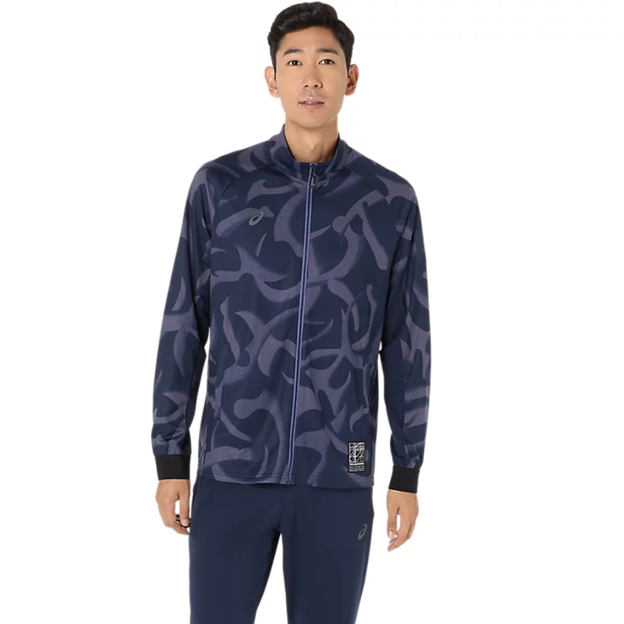 アシックス（ASICS）（メンズ）ドライグラフィックストレッチニットジャケット 2031E985.400