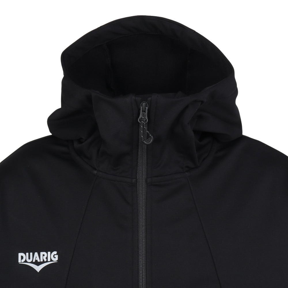 デュアリグ（DUARIG）（メンズ）ウインドクロス BRUSHEDGRID ジャケット 5F0005-TRWU-851SD BLK