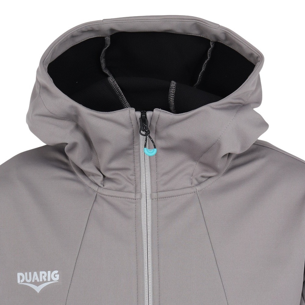 デュアリグ（DUARIG）（メンズ）ウインドクロス BRUSHEDGRID ジャケット 5F0005-TRWU-851SD GRY