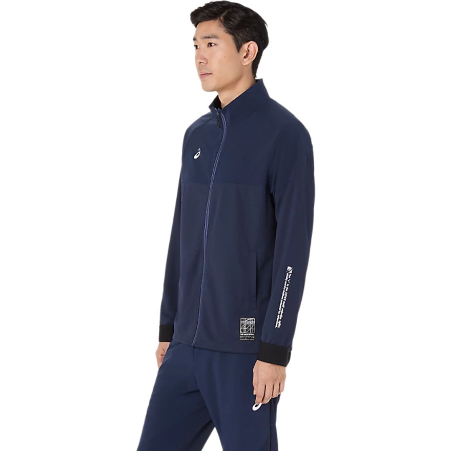 アシックス（ASICS）（メンズ）ドライハイブリッドストレッチニットジャケット 2031F169.400