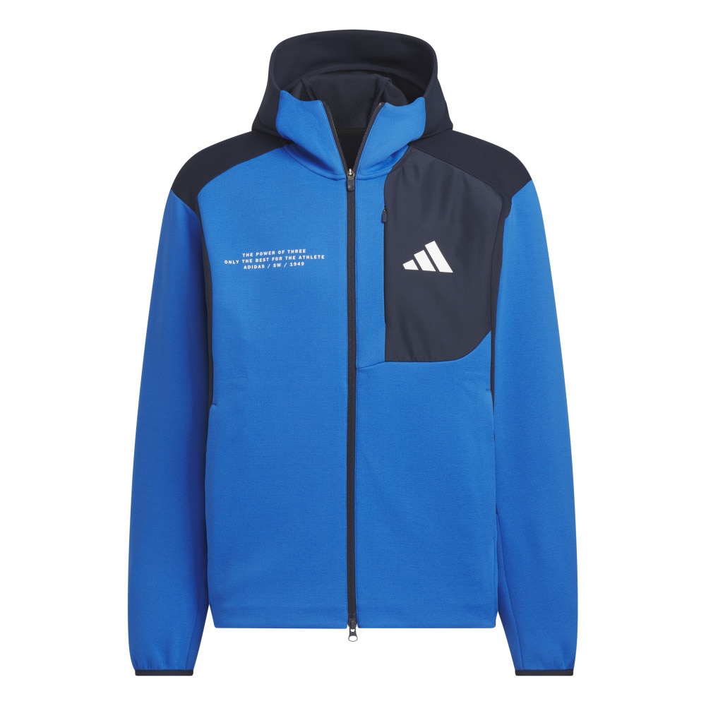 アディダス（adidas）（メンズ）アダプテーション レギュラーフィット フード付きフルジップトラックトップ KS489-KA1234