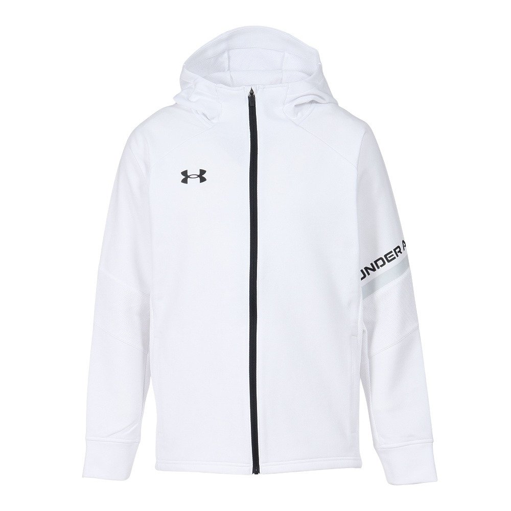 UNDER ARMOUR ジャージ ジャケット ホワイト M アンダーアーマー（UNDER ARMOUR）（メンズ）二ット フルジップ